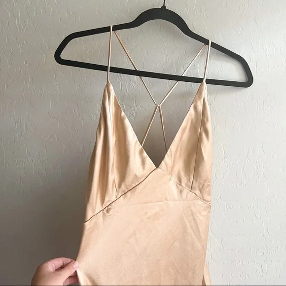 Field Of Dreams Midi Dress Champagne - Picture 4 of 6